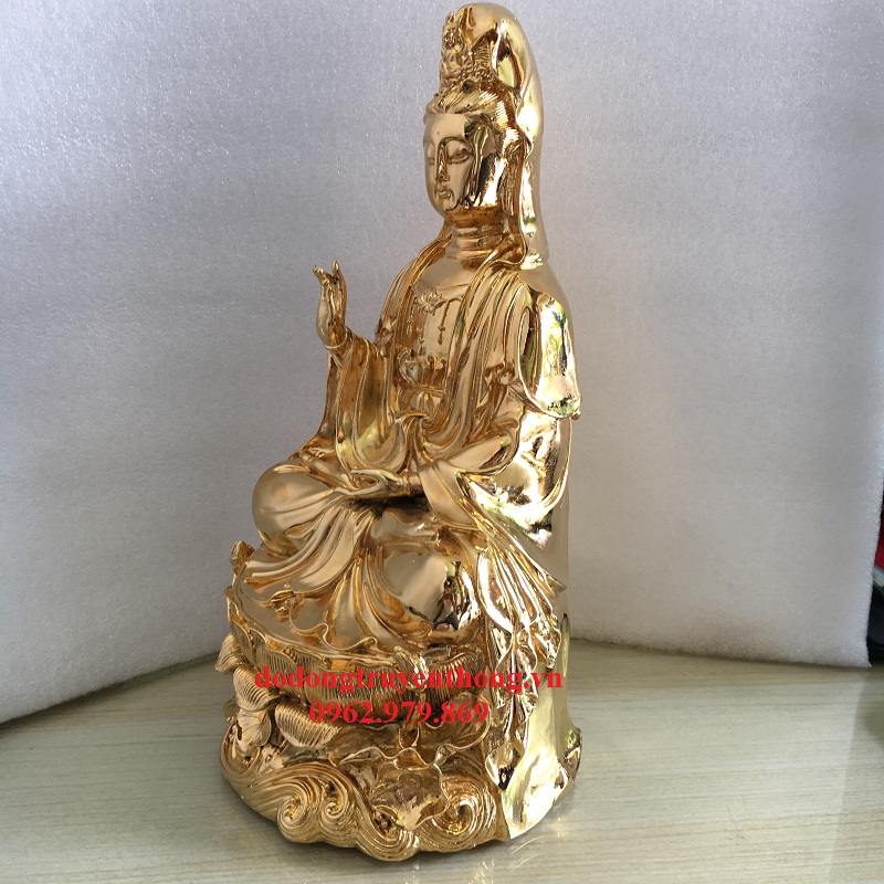Địa chỉ mạ vàng 24 k tượng phật bà quan âm 